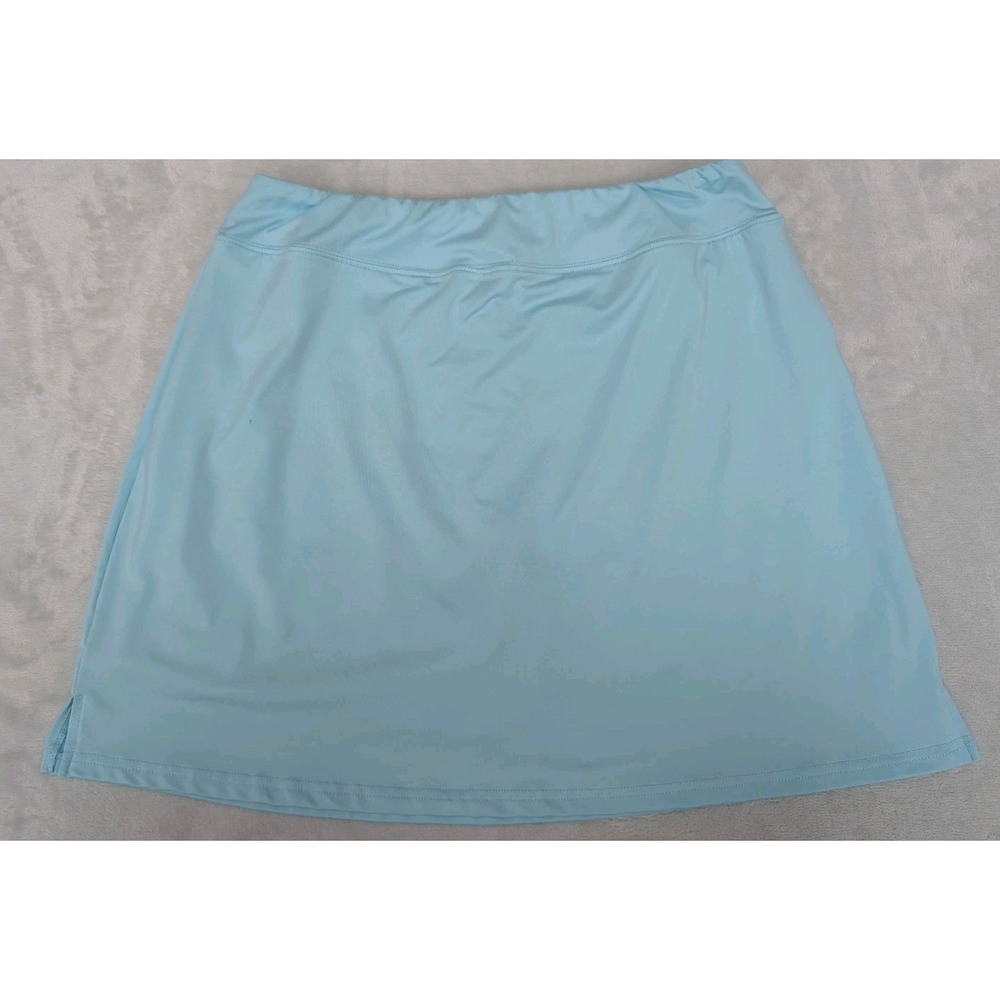 Ekouaer Women's XL Skort Light Blue Elastic Waist Pullup Classic Activewear
